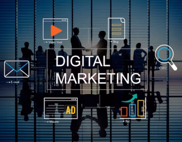 digital marketing with icons business people 53876 94833 1