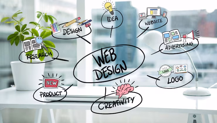 web design concepts with blurred background 1134 82